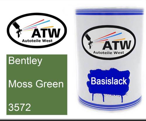 Bentley, Moss Green, 3572: 500ml Lackdose, von ATW Autoteile West.